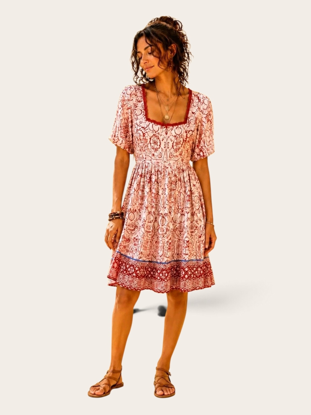Johnny Was Boho Floral Print Dress | Size Small - EUC
